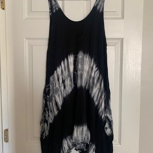 Tie dye tent dress coverup